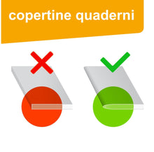 Carica l&#39;immagine nel visualizzatore di Gallery, perfect line • 25 copertine quaderni a4, granulate, colorate e trasparenti, Copertina quaderno a4 in PP riciclabile, Fodere per quaderni, FATTO IN UE