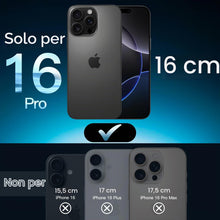 Carica l'immagine nel visualizzatore di Gallery, JETech Cover Opaca 5 in 1 per iPhone 16 Pro, Nero