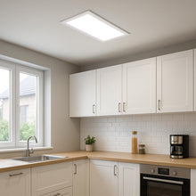 Carica l'immagine nel visualizzatore di Gallery, M Ledme - Plafoniera superficie pannello LED 60 x 30 cm 24 W, con selettore di colore bianco caldo, neutro o freddo (CCT