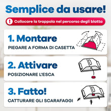 Carica l'immagine nel visualizzatore di Gallery, Gerobug Trappole Scarafaggi e Blatte Adesive Senza Insetticidi - 12 Pezzi