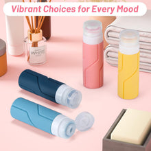 Carica l'immagine nel visualizzatore di Gallery, Alyvisun 4 Pezzi Flaconi da Viaggio in Silicone, [Ricaricabili &amp; Anti-Perdita] Contenitori Viaggio Liquidi, Boccette da Viaggio 100ml per Shampoo, Lozione, Cosmetici
