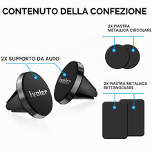 Carica l'immagine nel visualizzatore di Gallery, iVoler 2 supporti per cellulare universale per auto, per aerazione magnetica, supporto magnetico per telefono cellulare,
