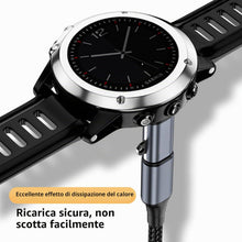 Carica l'immagine nel visualizzatore di Gallery, USB-C Adattatore 3 pezzi Type C Caricatore Cavo Compatibile con Garmin Fenix 9 8 7 pro, 6 6X, Fenix 5 5S 5X Plus, Foreru