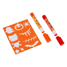 Carica l'immagine nel visualizzatore di Gallery, Legami - Set di 6 Trucchi Viso in Stick, Halloween, 1 Stencil incluso
