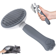 Carica l'immagine nel visualizzatore di Gallery, Zivacate Brosse Chat Brosse Chien[Prise ergonomique &amp; nettoyage en un clic &amp; Patented Design] Outil pour chiens/chats/lapins à poil court et long, Chien Accessoires(gris)