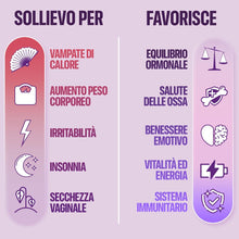 Carica l'immagine nel visualizzatore di Gallery, Integratore Menopausa | Isoflavoni di Trifoglio Rosso, Kudzu e 13 Nutrienti