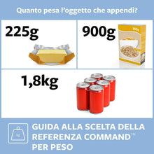 Carica l'immagine nel visualizzatore di Gallery, Command Ganci Medi Trasparenti Adesivi, 2 Ganci e 4 Strisce - Accessori Salvaspazio senza Forare il muro, Tenuta: 900g