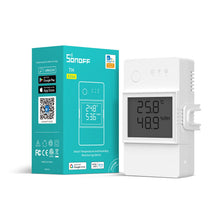 Carica l'immagine nel visualizzatore di Gallery, SONOFF THR316D TH Elite 16A Interruttore WiFi intelligente con schermo LCD per monitorare temperatura e umidità, control