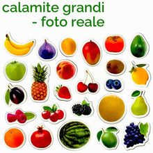 Carica l'immagine nel visualizzatore di Gallery, Magneti da frigorifero per bambini – 25 grandi Frutti e Bacche
