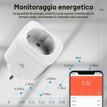Carica l'immagine nel visualizzatore di Gallery, Offgridtec Presa Smart WiFi, controllo tramite app Smart Life/Tuya, monitoraggio energetico in tempo reale, timer e scen