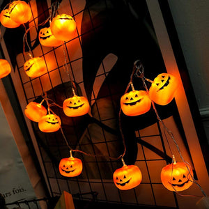 Zucca di Luci Stringa Halloween 3Meters 20 LED Lanterna Zucca Stringa per Feste Halloween Luci Perfette per Halloween