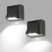 Carica l'immagine nel visualizzatore di Gallery, Applique da Parete Esterno 2 Pezzi, IP65 Lampada da Parete LED Moderno, 5W Luce Bianca 6500K Applique da Esterno per Gia