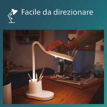 Carica l'immagine nel visualizzatore di Gallery, Philips LED Lampada da Tavolo Bucket, Dimmerabile, Batteria da 1400 mA, 3000-5700K, 7W, Bianco
