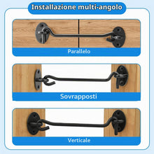 Carica l'immagine nel visualizzatore di Gallery, Gancio Finestra, 2 Pezzi Gancio Chiusura Porta, 3 Inch Gancios Chiusura Porta Gancios Finestra Chiavistello per Porta, c