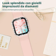 Carica l'immagine nel visualizzatore di Gallery, TOCOL 2 Pezzi Cover Diamanti per Apple Watch SE 3 2 1, Series 6 5 4 40mm con Vetro Temperato Pellicola Protettiva, Coper