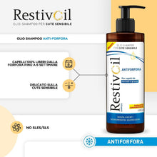 Carica l'immagine nel visualizzatore di Gallery, RestivOil Complex Shampoo Olio Antiforfora per Capelli da Normali a Grassi con Azione Antiseborroica e Anti Prurito, 400ml