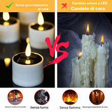 Carica l'immagine nel visualizzatore di Gallery, Confezione da 6 Lumini a Batteria, Candele Led Set, 4 Pezzi Candele Led Senza Fiamma, Candele Senza Fiamma per Feste, Ma