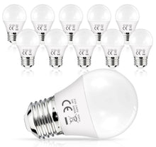 Carica l'immagine nel visualizzatore di Gallery, Lampadine LED E27 3W (equivalente a 25 W) Luce Bianca Calda 3000K 260 Lumen, Mini Globo Lampadina, non dimmerabili, Pacc