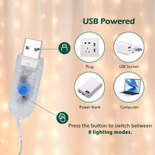 Carica l'immagine nel visualizzatore di Gallery, Aigostar Catena luminosa con clip da 10 m e 80 LED con 80 clip per appendere foto, Catena luminosa con telecomando, Clip per foto, Decorazione ghirlanda per Natale, Camere, Matrimoni (Bianco caldo)