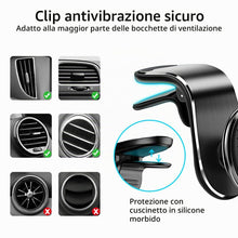 Carica l'immagine nel visualizzatore di Gallery, Kinizuxi Supporto Cellulare Auto Magnetic Air Vent, Portacellulare per Aauto Universale with Super Strong Magnets Suppor