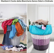 Carica l'immagine nel visualizzatore di Gallery, AiQInu Sacchi da Biancheria Coulisse Sacco della Biancheria Pieghevole Borsa della Lavanderia, 60 x 85 cm