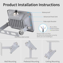 Carica l'immagine nel visualizzatore di Gallery, SOLIKU 12 V Proiettore LED 10 W 800 lm Bassa Pressione Illuminazione di Sicurezza Impermeabile IP66 6500 K Bianco Freddo Faretto LED Esterno per Illuminazione Pubblica Garage Corridoio Giardino
