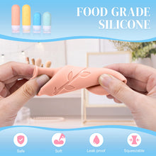 Carica l'immagine nel visualizzatore di Gallery, Revivoer Bottiglie da Viaggio in Silicone, 16 Pezzi, Kit da Contenitori, Flaconi Ricaricabili per Liquidi, Shampoo, Crema, Lozione, senza BPA (Rosa)
