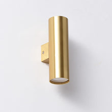Carica l'immagine nel visualizzatore di Gallery, Alpinaluz Applique da Parete Up &amp; Down con 2 Attacchi GU10, Design Cilindrico in Metallo, Lampada Decorativa da Interno 