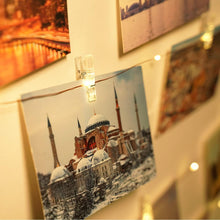 Carica l'immagine nel visualizzatore di Gallery, litogo 12M 120LED USB Luci con Mollette 60 Clip Decorative Per Camere Filo Appendi Foto, Interno Per Matrimonio, Complea