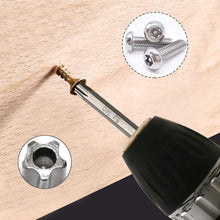 Carica l'immagine nel visualizzatore di Gallery, Mesee 2 Set da 7 Punte Cacciavite Magnetici a Stella con Asta Esagonale da 6,35 mm Set di Punte Cacciavite Testa Torx a 