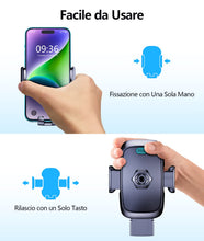 Carica l'immagine nel visualizzatore di Gallery, Glangeh Porta Cellulare Auto, [2025 Upgrated Clip] Supporto Telefono Auto per Presa D'aria Dell'Auto, 360°di Rotazione Supporti per Telefoni Cellulari Universale Compatibile con iPhone/Galaxy (4-7')