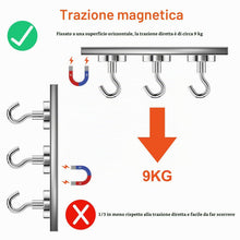 Carica l'immagine nel visualizzatore di Gallery, Newaner 6 Pezzi 20MM ganci magnetici 12KG forza, gancio magnetico staccabili potente ideale, ganci magnetici rotondi al 