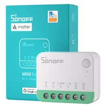 Carica l'immagine nel visualizzatore di Gallery, SONOFF Matter Interruttore intelligente, mini modulo Wifi fai-da-te, supporto Alexa, Google Home, 1 PACK, nessun cavo ri