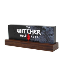 Carica l'immagine nel visualizzatore di Gallery, Neamedia The Character Company The Witcher III: Wild Hunt Lampada con Logo, Licenza Ufficiale, Lampada a LED per Il Sogg