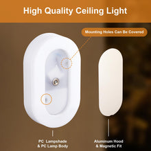 Carica l'immagine nel visualizzatore di Gallery, VivaLet Lampadario Bagno 12w 1200lm, Applique Da Esterno Interno 4000k Bianca, Luci per Esterno, Plafoniera Bagno Soffit