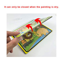 Carica l&#39;immagine nel visualizzatore di Gallery, Sipobuy Magic Water Drawing Book Libro da colorare Acqua Doodle con Magic Pen Painting Board per Bambini Istruzione Drawing Toy (Animal World)