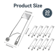 Carica l'immagine nel visualizzatore di Gallery, 20 Pezzi Downlight Molla Clips, 60x20 mm Clip a Molla per Faretti da Incasso Morsetti di Fissaggio per Lampade da Soffit