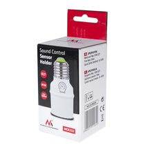 Carica l'immagine nel visualizzatore di Gallery, Maclean MCE 232 Portalampada Con Sensore Sonoro Acutsico 100W 30dB - Gamma 90dB