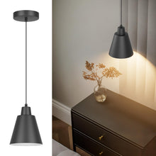 Carica l'immagine nel visualizzatore di Gallery, Klighten Lampada a Sospensione E27, Nero, Lampadina non Inclusa