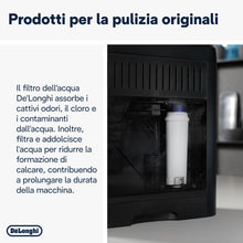 Carica l&#39;immagine nel visualizzatore di Gallery, De&#39;Longhi DLSC002 Filtro Addolcitore per Acqua Macchina Caffè Automatiche, Ricambio Filtro Macchina Caffè della Serie Ecam, Utile e facile da installare nel serbatoio dell&#39;acqua, MADE IN ITALY
