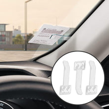 Carica l'immagine nel visualizzatore di Gallery, 3 Pezzi Portadocumenti Auto Trasparente, Porta Parkticket per Parabrezza, Clip Indipendente per Parcheggio, Supporto per