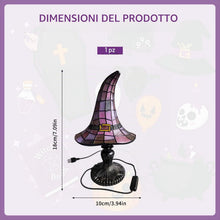 Carica l'immagine nel visualizzatore di Gallery, Lampada a Forma di Cappello da Strega,Lampada a LED a Forma di Cappello