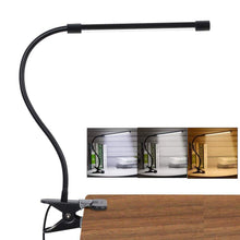 Carica l'immagine nel visualizzatore di Gallery, Lampada Lettura Con Clip Luce Da Scrivania Led Con Pinza, 3 Modalità &amp; 10 Livelli Di Luminosità Con Caricatore Usb Fless