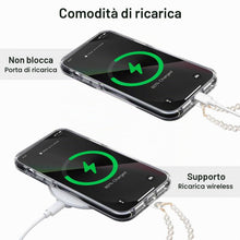 Carica l'immagine nel visualizzatore di Gallery, Cordino per Cellulare Pearl con 2 Patch Universali, Porta Cellulare da Collo, Laccio per Cellulare da Collo per Custodia