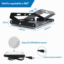 Carica l'immagine nel visualizzatore di Gallery, CREATESTAR 100W Faretto LED da Esterno, Faro LED da Esterno 10000Lm Super Luminosa, 3000K Bianco Caldo Faretti led, IP65