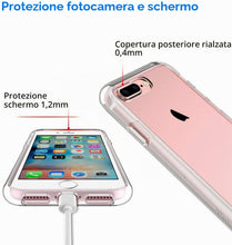 Carica l'immagine nel visualizzatore di Gallery, JETech Cover per iPhone 8 Plus/7 Plus, Anti-Ingiallimento, Trasparente