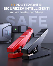 Carica l&#39;immagine nel visualizzatore di Gallery, YaberAuto Booster Avviamento Auto, 4000A Avviatore Emergenza per Auto/Moto (7.0L Benzina/5.5L Diesel), 12V Starter Batteria Portatile con Torcia,Uscita USB Rapida,10 Proteziones di Sicurezza