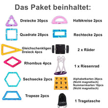 Carica l'immagine nel visualizzatore di Gallery, Condis Costruzioni Magnetiche Bambini 120 Pezzi, 3 - 8 anni Giocattoli con Calamite Educativi Regalo Montessori