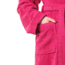 Carica l'immagine nel visualizzatore di Gallery, Top Towel - Elegant - Accappatoio per donna e uomo 100% cotone, 500 g/m² - Opzione con cappuccio o senza cappuccio - Morbido e assorbente per doccia, spa e piscina