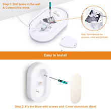 Carica l'immagine nel visualizzatore di Gallery, VivaLet Lampadario Bagno 12w 1200lm, Applique Da Esterno Interno 4000k Bianca, Luci per Esterno, Plafoniera Bagno Soffit